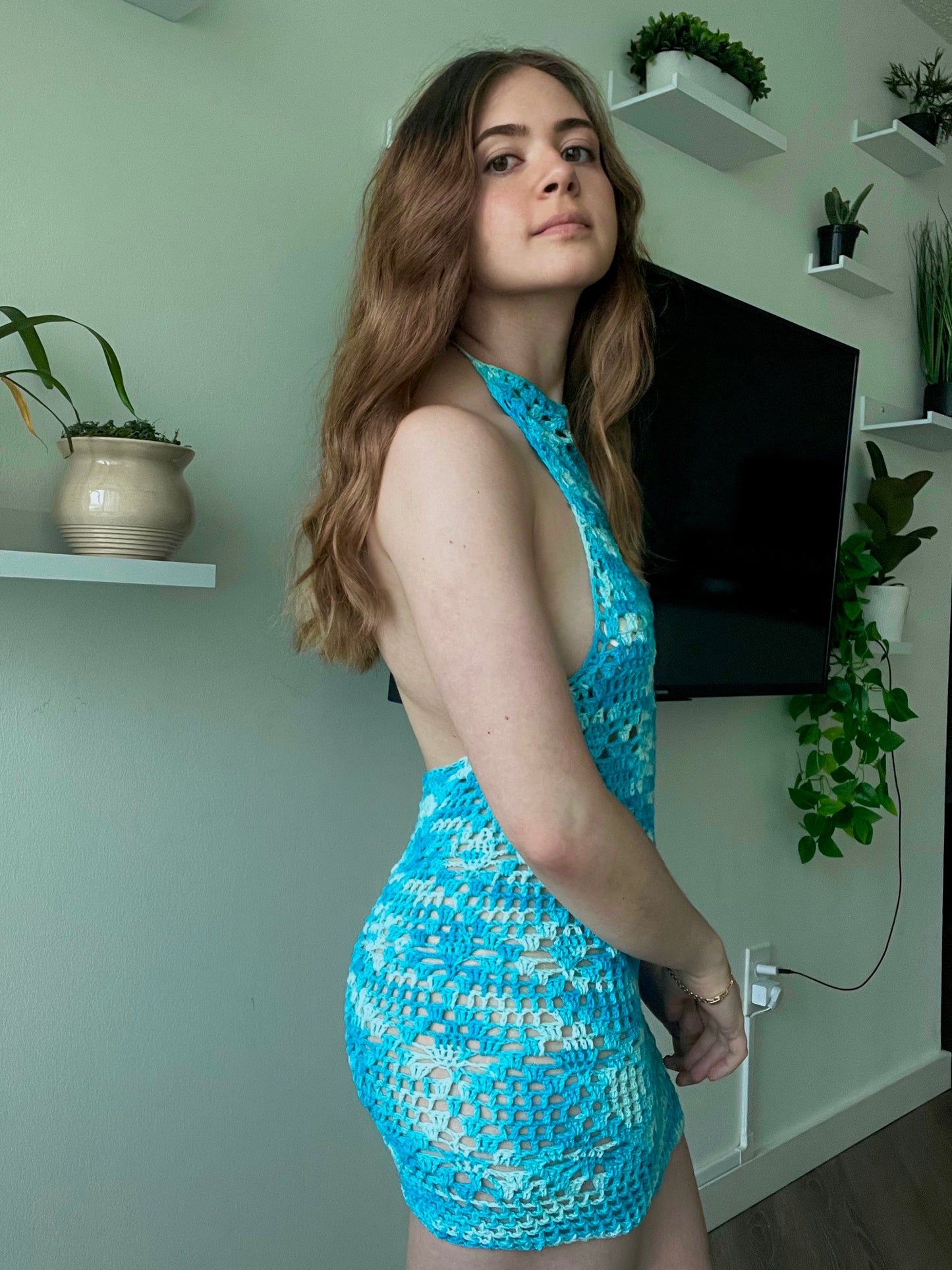 Modelo Crochê Vestido Palma