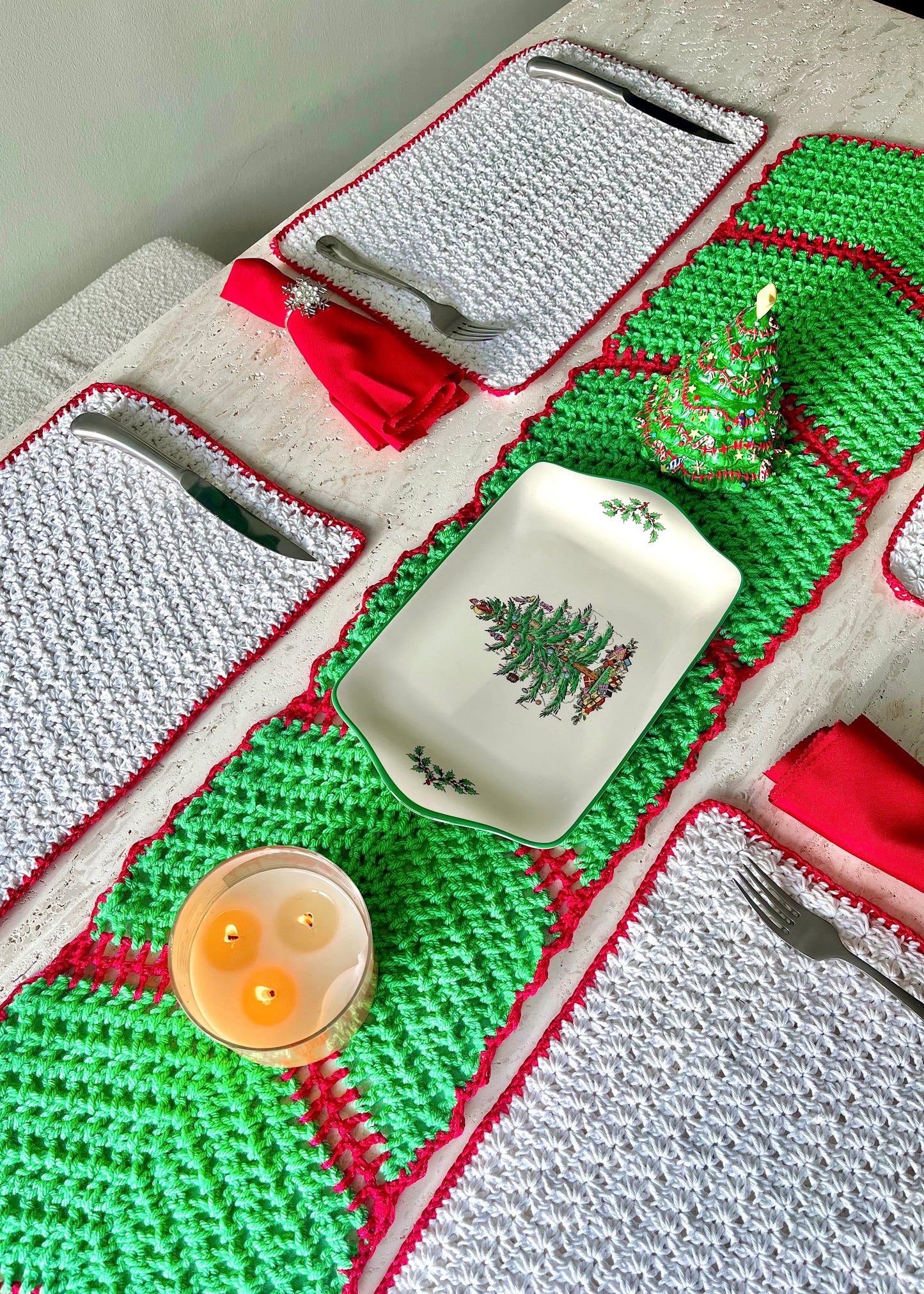 Festive Table Runner Crochet Pattern