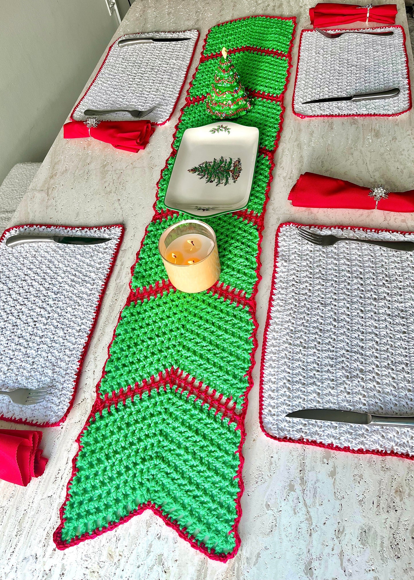 Snowflake Placemat Crochet Pattern