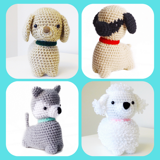 Dogs Amigurumi Crochet Pattern Bundle