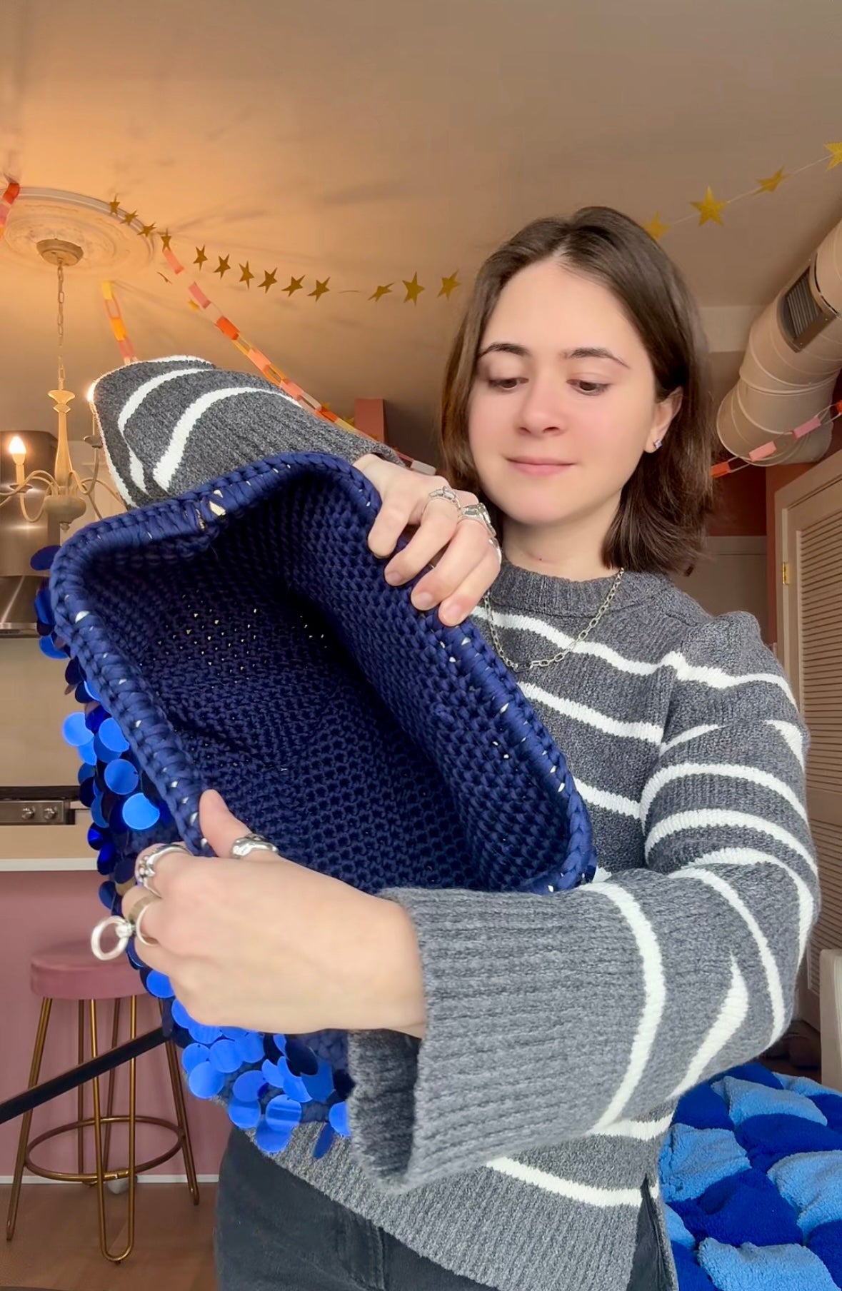 Sequin Clutch Bag Crochet Pattern