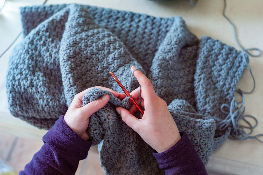 Crochet Blanket Sizes + How to Crochet a Simple Blanket