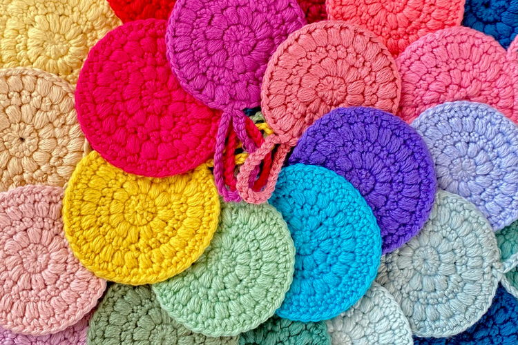 Crochet Face Scrubbies Pattern (How to Crochet Face Scrubbies) The