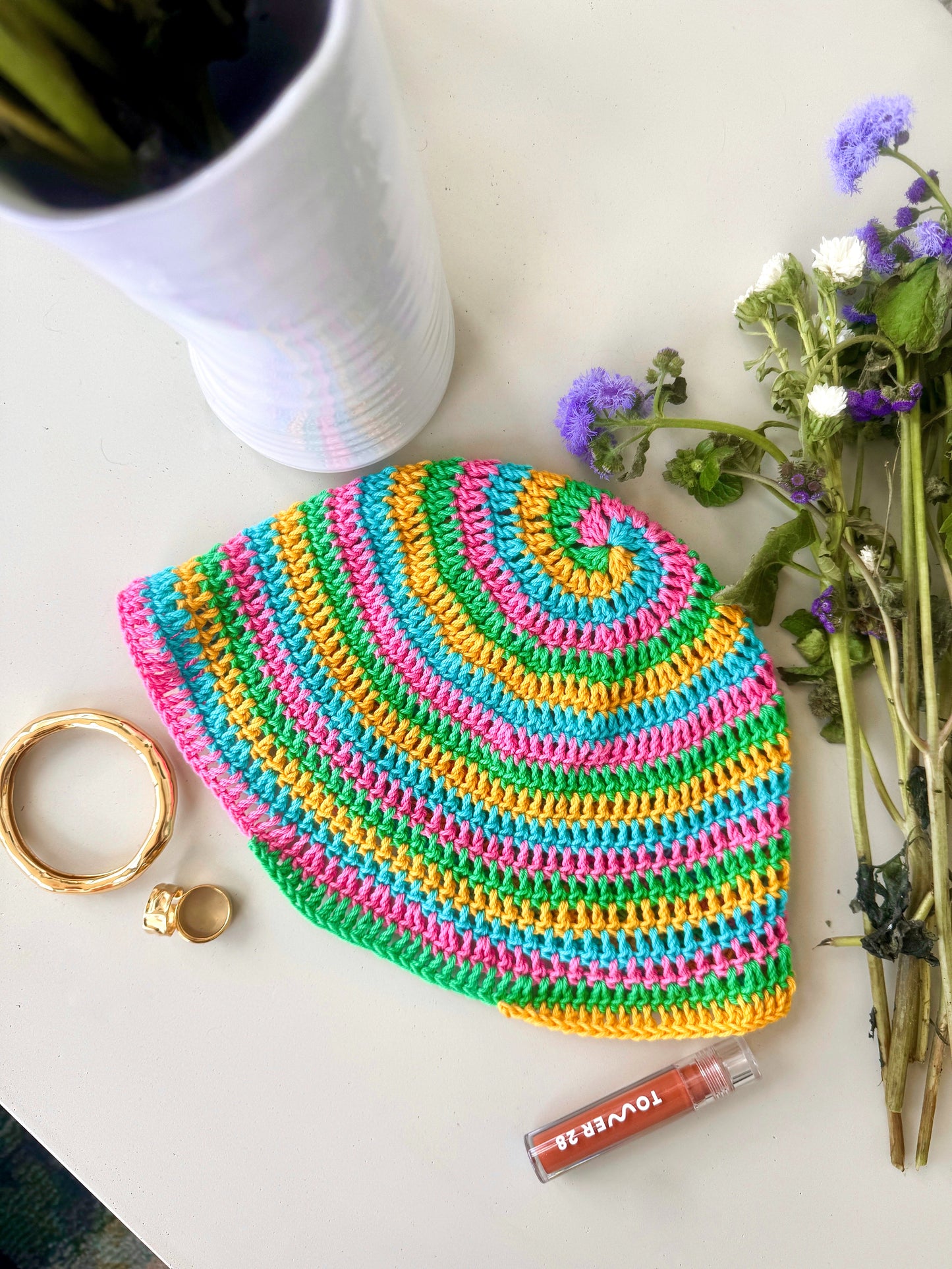 Spiral Bucket Hat Crochet Pattern