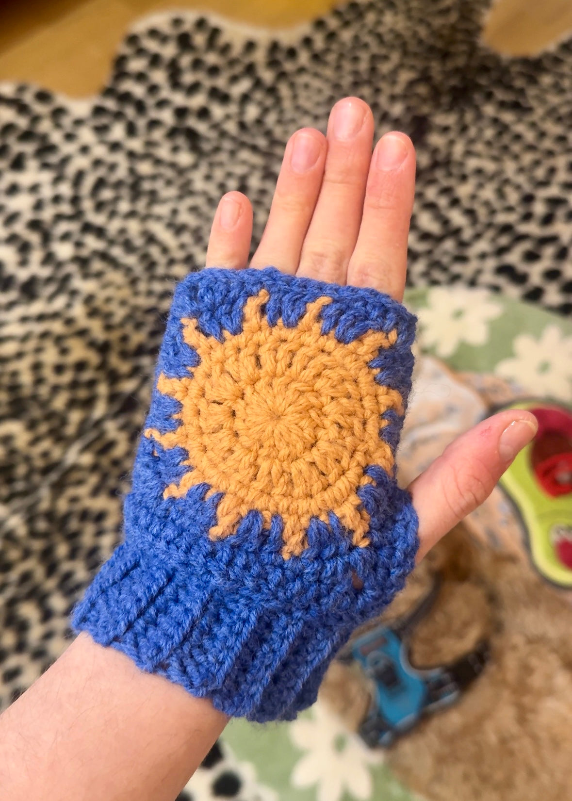 Cosmic Fingerless Gloves Crochet Pattern