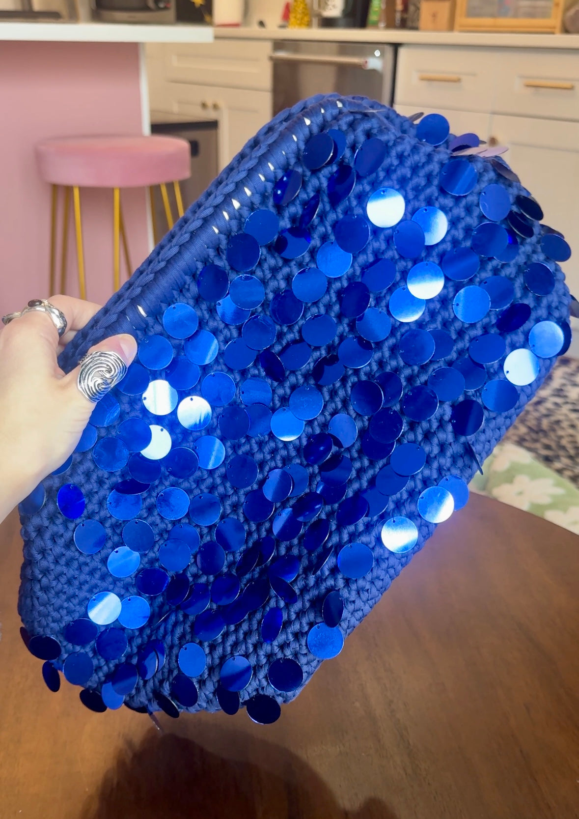 Sequin Clutch Bag Crochet Pattern