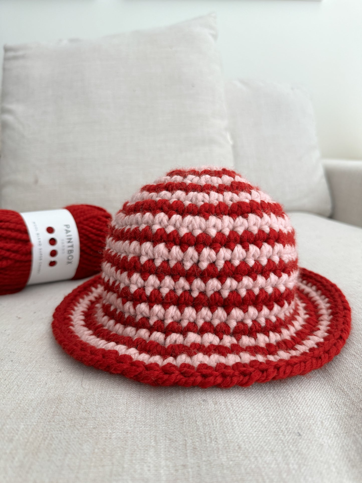 Sweet Striped Bucket Hat Crochet Pattern