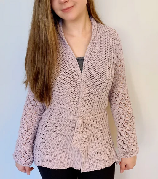 Lulea Cardigan Crochet Pattern (com vídeo)
