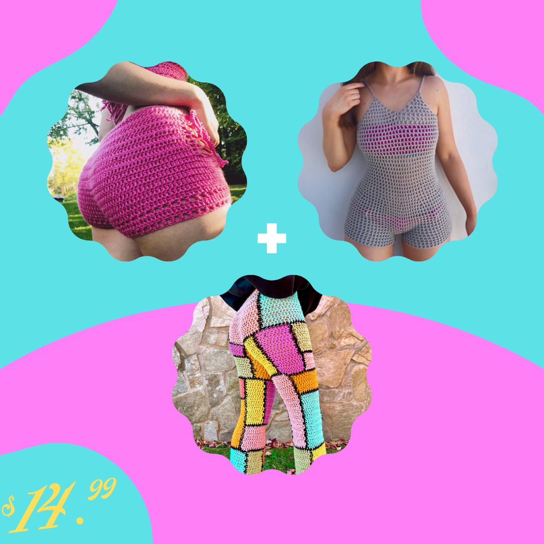 Intermediate Patterns Crochet Pattern Bundle – The Crocheting