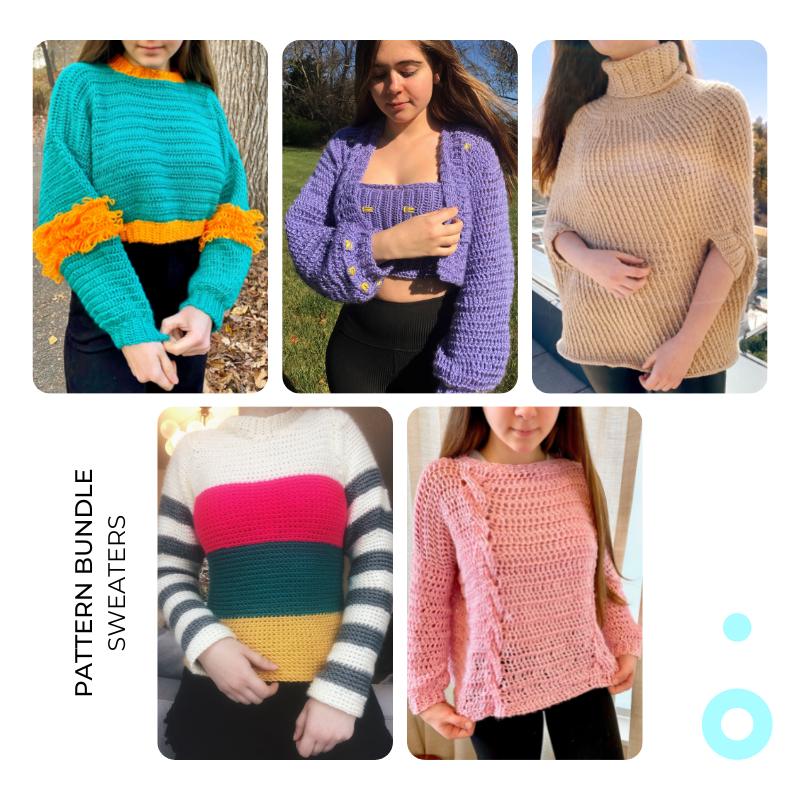 Sweaters Crochet Pattern Bundle